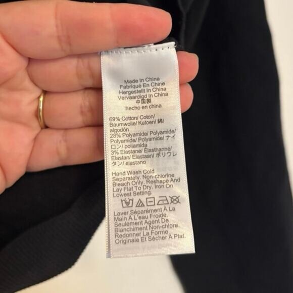 NWT J.Crew New Jackie Cardigan In Premium Ultra Fine Cotton Blend Black Size M - Picture 4 of 6